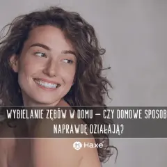 Uśmiechnięta kobieta z piegami. Czy domowy sposób na wybielanie zębów naprawdę działa?